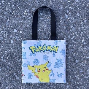 Vintage 1998 Pokemon Pikachu Handmade Short Handle Small Tote Bag
